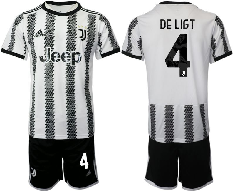 Men 2022-2023 Club Juventus FC home white 4 Soccer Jersey